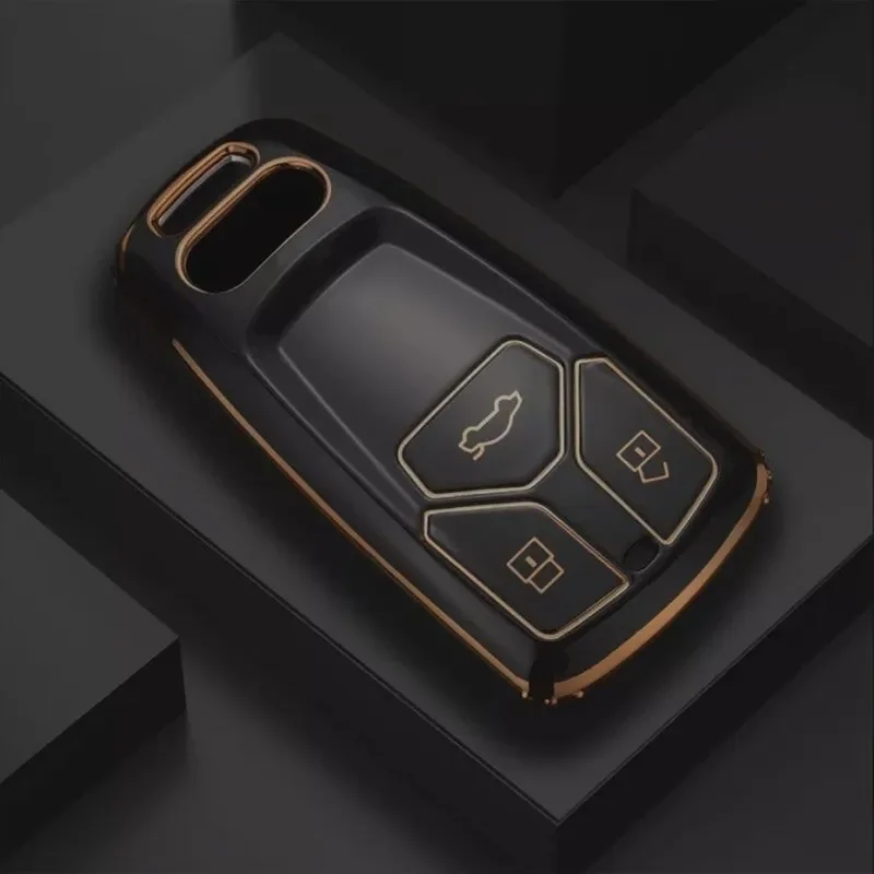 Schwarz 3-Tasten Schlüssel Hülle Etui Key Case Für Renault Clio Megane  Scenic
