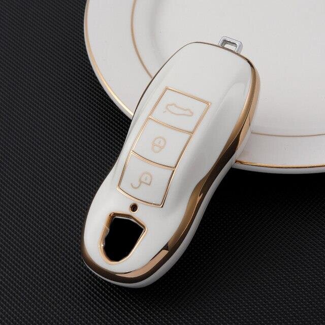 Porsche Schlüssel Hülle Weiß