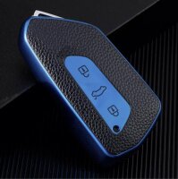 Key Cover Leder Hülle passend für VW Golf 8,...